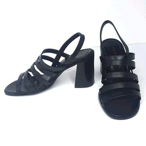 COLIN STUART Black Strappy High Heel Sandals 6M